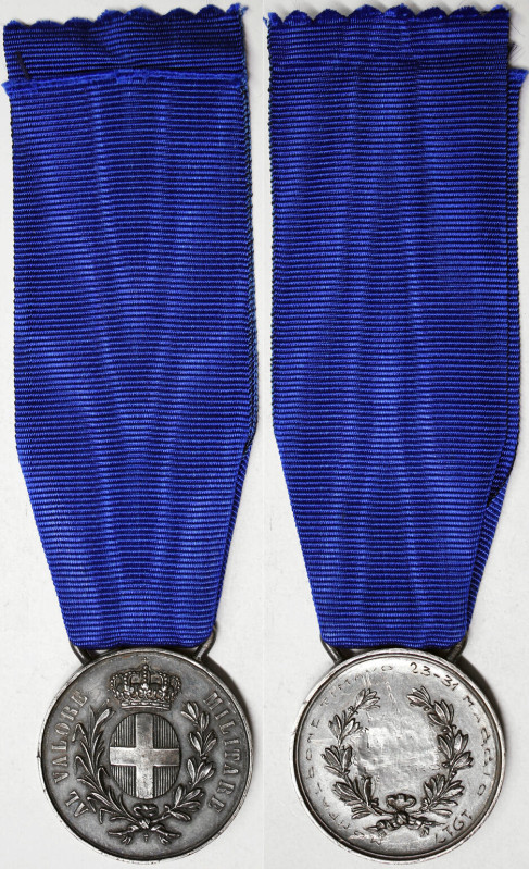 Italy, Kingdom, Silver Military Valour Medal, 1917, Monfalcone Timavo 1917. Regi...