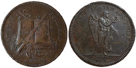 Napoleonic Medals and Coins, Medal, 1801, Commemorating the stay of the King and Queen of Etruria in Paris. Ø 34 mm. Ae. 19,45 g Rare, Bramsen 152, XF...