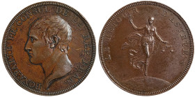 Napoleonic Medals and Coins, Medal, 1802, The Peace of Amiens. Year X. Opus: J. P. Droz. Ø 40 mm. Ae. 32,94 g Rare, Edge nicks, Bramsen 199, A.XF