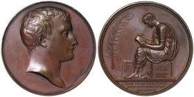Napoleonic Medals and Coins, Medal, 1802, Organisation of Public Education. Opus: Andrieu. Ø 40 mm. Ae. 37,50 g Rare, Bramsen 214, A.UNC