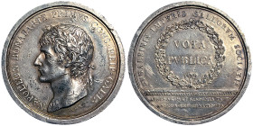 Napoleonic Medals and Coins, Medal, 1802, Reunification of Piedmont with France. Made for the Turin Atheneum and Academy. Opus: A. Lavy. Ø 49,5 mm. Ag...