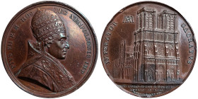 Napoleonic Medals and Coins, Extraordinary Medal, 1804, Large monogram variant. Napoleon's coronation in Notre Dame. Opus: J. P. Droz Louis Jaley. Ø 4...