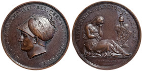 Napoleonic Medals and Coins, Medal, n.d. (1805), Capture of Vienna. Opus: L. Manfredini. Ø 42 mm. Ae. 41,26 g, Edge nick, Bramsen 444, A.UNC