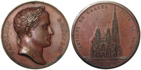 Napoleonic Medals and Coins, Medal, 1805, Commemorating the Te Deum at the Cathedral of Vienna. Opus: Andrieu and Denon. Ø 40 mm. Ae. 35,85 g, Bramsen...