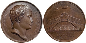 Napoleonic Medals and Coins, Medal, 1805, Venice Restored to Italy. Opus: Andrieu - Brenet. Ø 40,5 mm. Ae. 38,05 g Rare, Bramsen 460, XF