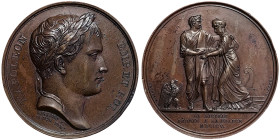 Napoleonic Medals and Coins, Medal, 1805, Ligurian Republic annexed to France. Opus: Andrieu - Brenet. Ø 40,5 mm. Ae. 40,16 g Rare, Bramsen 422, XF