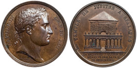 Napoleonic Medals and Coins, Medal, 1806, Conquest of Dalmazia. Opus: Andrieu - Brenet. Ø 40,5 mm. Ae. 32,00 g Rare, Bramsen 513, UNC