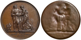 Napoleonic Medals and Coins, Uniface Medal, 1806, Liguria annexed to france. Opus: Andrieu - Brenet. Ø 40,5 mm. Ae. 8,77 g, Bramsen 422, UNC
