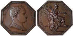 Napoleonic Medals and Coins, Token, 1809, Imperial messengers. Opus: Droz. Ø 38 mm. Ae. 30,68 g R3, Bramsen 923, A.UNC