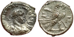 Roman Coins, Claudio II , Tetradrachm, n.d, Alexandria, Eagle. Billon. 10,07 g, VF+