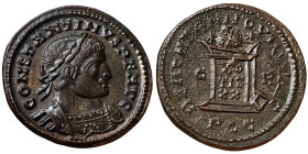 Roman Coins, Costantinus I , Follis, n.d, Lugdunum (Lyon), Ae. 3,30 g, RIC VII 126, A.UNC