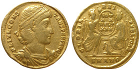 Roman Coins, Constantius II , Solidus, n.d, Antioch, Au. 4,31 g, Scratches, RIC 83, VF