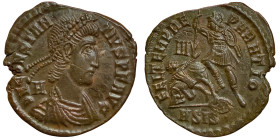 Roman Coins, Constantius II , Maiorina, n.d, Siscia, Ae. 4,72 g Rare, RIC 304, A.UNC