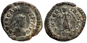 Roman Coins, Arcadius , Ae Nummus, n.d, Siscia, Ae. 1,12 g Rare, RIC 39, VF+