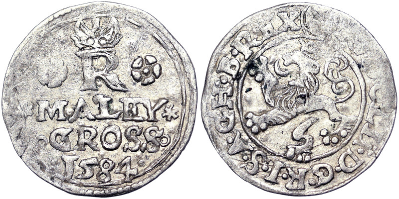 Austria, Rudolf II , Maley Groschen, 1584, Joachimsthal, Ag. 0,98 g, VF+