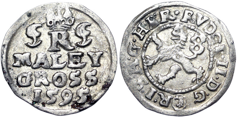 Austria, Rudolf II , Maley Groschen, 1595, Mattinghoffer, Ag. 0,96 g, VF+
