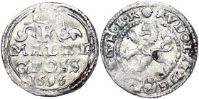 Austria, Rudolf II , Maley Groschen, 1596, Kuttenberg, Ag. 0,92 g, MB 250, VF+