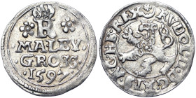 Austria, Rudolf II , Maley Groschen, 1597, Joachimsthal, Ag. 1,00 g, MB 241, VF+