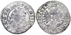 Austria, Ferdinand II , 3 Kreuzer, 1632, Prague, Ag. 1,65 g , Herinek 1155, F