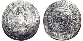 Austria, Leopold I , XV Kreuzer, 1663, Vienna, Ag. 5,83 g, Herinek 923, F+