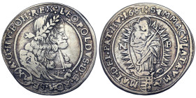 Austria, Leopold I , XV Kreuzer, 1687, Nagybanya, NB. Ag. 6,00 g, Herinek 1083, VF