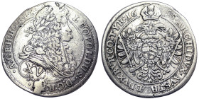 Austria, Leopold I , XV Kreuzer, 1695, Vienna, Ag. 6,04 g, Herinek 934, VF