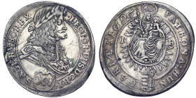 Austria, Leopold I , XV Kreuzer, 1696, Kremnitz, Ag. 6,53 g, Herinek 1068, VF+