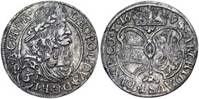 Austria, Leopold I , 3 Kreuzer, 1694, Hall, Ag. 1,49 g, Herinek 1440, VF