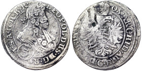 Austria, Leopold I , 3 Kreuzer, 1705, Brieg, CB. Ag. 1,27 g, Herinek 1573, F+