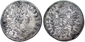 Austria, Joseph I , 3 Kreuzer, 1706, München, Ag. 1,37 g , Herinek 240, GOOD