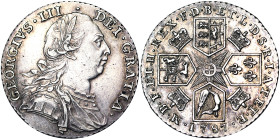 Great Britain, George III , 1 Shilling, 1787, London, Ag.925 6,00 g, KM 607, A.XF