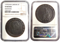 Great Britain, George III , 2 Pence, 1797, Ae. 57,08 g, Scratches, KM 619, NGC VF DETAILS