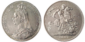 Great Britain, Victoria , Crown, 1887, London, Ag.925 28,28 g, KM 765, UNC
