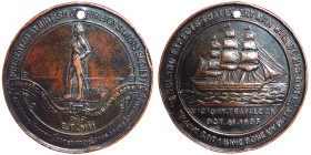 Great Britain, Edward VII , Token, 1905, Commemorating the Trafalgar centenary and the death of Lord Vice-Admiral Horatio Nelson (1805-1905). Ø 28,5 m...