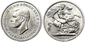 Great Britain, George VI , 5 Shillings, 1951, Ni. 28,28 g , KM 880, UNC