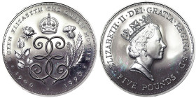 Great Britain, Elizabeth II , 5 Pounds, 1990, London, Ag.925 28,28 g , KM 962a, PROOF