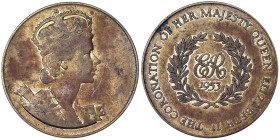 Great Britain, Elizabeth II , Medal, 1953, Coronation. Ø 33,5 mm. Ae. 11,00 g, F