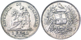 Guatemala, 1 Real, 1901, Ni. 4,20 g , KM 177, A.UNC