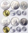Guinea-Bissau, Lot 5 pcs. , 1977, Various types, UNC