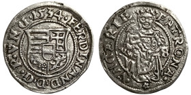 Hungary, Ferdinand I , Denar, 1534, Kremnitz, Ag. 0,50 g, Huszár 923, VF