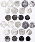 Hungary, Lot 13 pcs, Denar: (also Kreuzer / german states) various type. Ag,