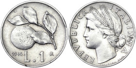 Italian Republic, 1 Lira, 1946, Rome, Al. 1,25 g Rare, Gigante 361, VF