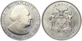 Jamaica.Dollar, 1971, Ni. 28,90 g, KM 57, UNC