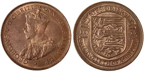 Jersey, George V , 1/12 Shilling, 1923, Ae. 9,50 g, KM 14, UNC