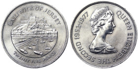 Jersey, Elizabeth II , 25 Pence, 1977, Ni. 28,28 g, KM 44, UNC