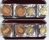 Jersey, Elizabeth II , Set, 1966, Complete set of 4 pcs (2 pence and 2 large cents) commemorating the Bailiwick of Jersey (1066-1966). With original c...