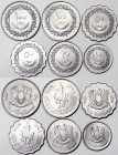 Libya, Lot 6 pcs, 100 Dirhams: 1975, 1979. 50 Dirhams: 1975,1979. 20 Dirhams 1975. 10 Dirhams 1975. Ni. , UNC