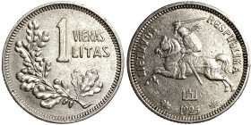 Lithuania, 1 Litas, 1925, Ag.500 2,70 g, KM 76, VF