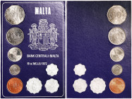 Malta, Set, 1972, Complete decimal set, KM PS1, UNC