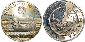 Malta, 2 Liri, 1981, F.A.O. Ag.925 11,31 g, KM 52, PROOF